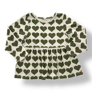 Pink Chicken | Heart Print Swing Top (7 yrs) 💚